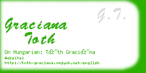 graciana toth business card